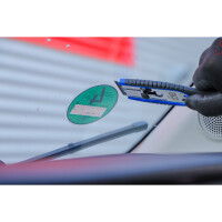 BGS 70912 Plakettenschaber | 40 mm | mit 6 Kunstoff-Schaberklingen