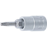 BGS 7098-T10 Schraubenausdreher-Bit-Einsatz | Antrieb Innenvierkant 6,3 mm (1/4") | für defektes T-Profil (für Torx) T10