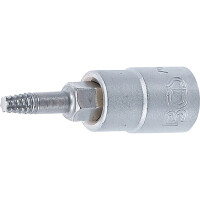BGS 7098-T15 Schraubenausdreher-Bit-Einsatz | Antrieb Innenvierkant 6,3 mm (1/4") | für defektes T-Profil (für Torx) T15