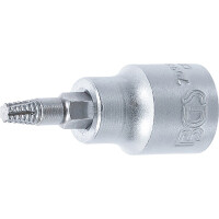 BGS 7098-T25 Schraubenausdreher-Bit-Einsatz | Antrieb Innenvierkant 10 mm (3/8") | für defektes T-Profil (für Torx) T25