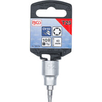 BGS 7098-T25 Schraubenausdreher-Bit-Einsatz | Antrieb Innenvierkant 10 mm (3/8") | für defektes T-Profil (für Torx) T25