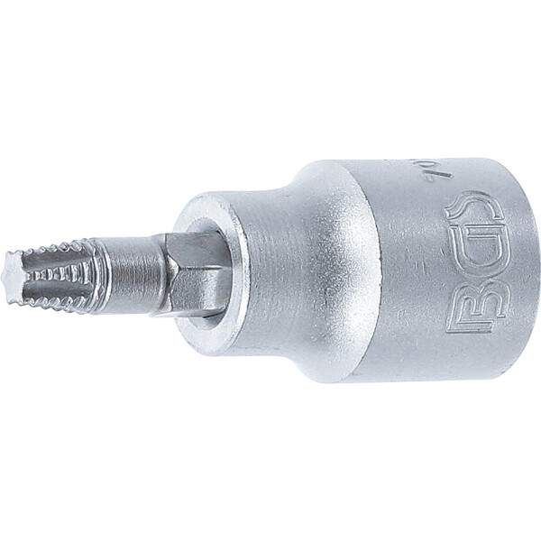 BGS 7098-T27 Schraubenausdreher-Bit-Einsatz | Antrieb Innenvierkant 10 mm (3/8") | für defektes T-Profil (für Torx) T27