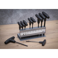 BGS Diy 7099 Schraubendreher-Satz mit T-Griff | Zollmaße | Innensechskant 3/32" - 3/8" | 10-tlg.