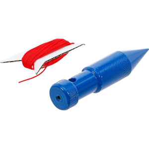 BGS Diy 71018 Senklot-Satz mit Schnur | 200 g | 6 m