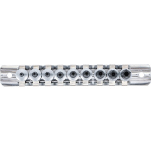 BGS 71020 Bit-Einsatz-Satz | Antrieb Innenvierkant 6,3 mm (1/4") | TS-Profil (für Torx Plus) mit Bohrung TS10 - TS50 | 9-tlg.