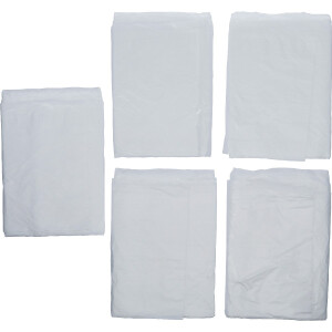 BGS Diy 71031 Abdeckfolien-Satz | HDPE | transparent | 4 x 5 m | 20 m² | 5-tlg.