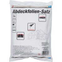 BGS Diy 71031 Abdeckfolien-Satz | HDPE | transparent | 4 x 5 m | 20 m² | 5-tlg.