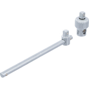 BGS 71047 Steckschlüssel-Adapter mit Ratschenfunktion | mit Gleitgriff | Abtrieb 12,5 mm (1/2")