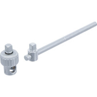 BGS 71047 Steckschlüssel-Adapter mit Ratschenfunktion | mit Gleitgriff | Abtrieb 12,5 mm (1/2")