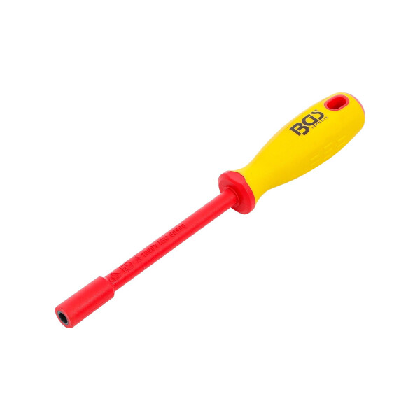 BGS 71086 VDE-Steckschlüssel-Schraubendreher | Sechskant | SW 6 mm | Klingenlänge 125 mm
