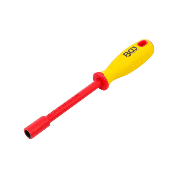 BGS 71089 VDE-Steckschlüssel-Schraubendreher | Sechskant | SW 9 mm | Klingenlänge 125 mm