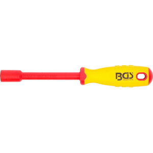 BGS 71091 VDE-Steckschlüssel-Schraubendreher | Sechskant | SW 11 mm | Klingenlänge 125 mm