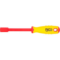 BGS 71091 VDE-Steckschlüssel-Schraubendreher | Sechskant | SW 11 mm | Klingenlänge 125 mm