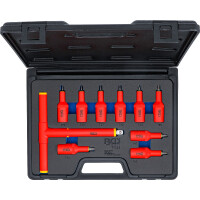 BGS 7131 VDE-Bit-Einsatz-Satz | Antrieb Innenvierkant 12,5 mm (1/2") | T-Profil (für Torx) T20 - T55 | 10-tlg.