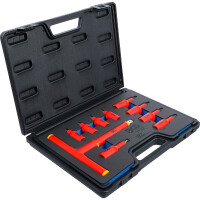 BGS 7132 VDE-Bit-Einsatz-Satz | Antrieb Innenvierkant 10 mm (3/8") / 12,5 mm (1/2") | Innensechskant 4 - 10 mm | 10-tlg.