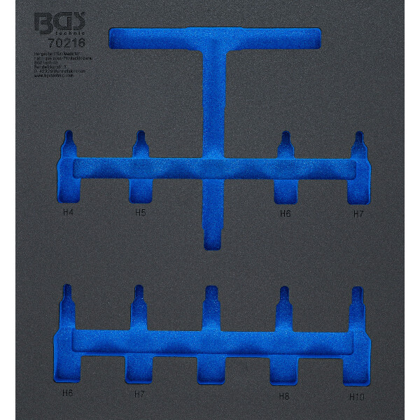BGS 7132-1 Werkstattwageneinlage 2/3 | leer | für Art. 70216