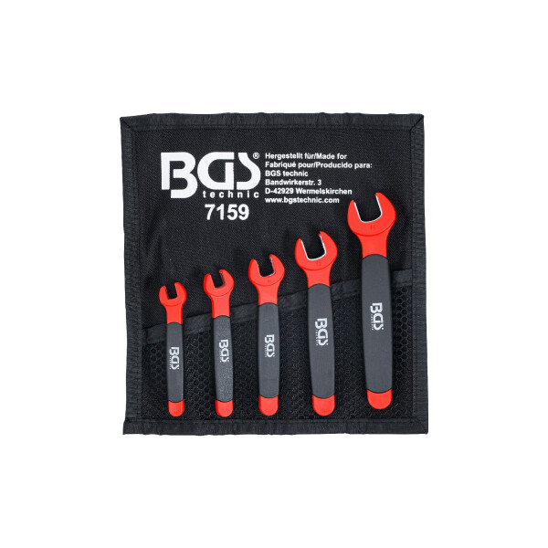 BGS 7159 VDE-Einmaulschlüssel-Satz | SW 7 - 14 mm | 5-tlg.