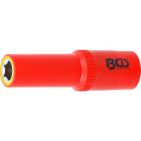 BGS 72061 VDE-Steckschlüssel-Einsatz Sechskant | Antrieb Innenvierkant 12,5 mm (1/2") | SW 11 mm