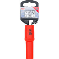 BGS 72061 VDE-Steckschlüssel-Einsatz Sechskant | Antrieb Innenvierkant 12,5 mm (1/2") | SW 11 mm