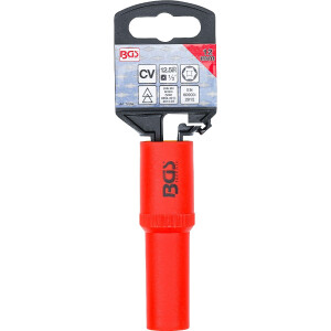 BGS 72062 VDE-Steckschlüssel-Einsatz Sechskant | Antrieb Innenvierkant 12,5 mm (1/2") | SW 12 mm
