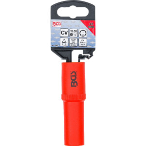 BGS 72063 VDE-Steckschlüssel-Einsatz Sechskant | Antrieb Innenvierkant 12,5 mm (1/2") | SW 13 mm