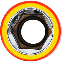 BGS 72066 VDE-Steckschlüssel-Einsatz Sechskant | Antrieb Innenvierkant 12,5 mm (1/2") | SW 16 mm