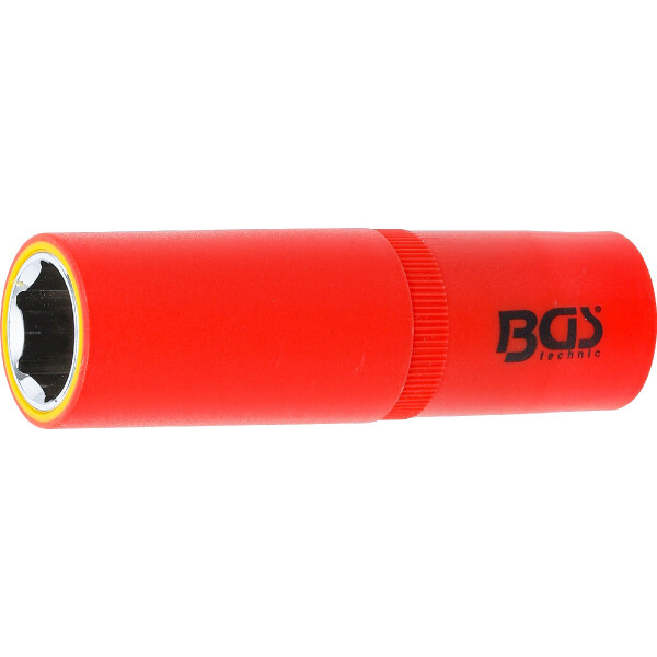 BGS 72067 VDE-Steckschlüssel-Einsatz Sechskant | Antrieb Innenvierkant 12,5 mm (1/2") | SW 17 mm