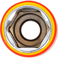 BGS 72072 VDE-Steckschlüssel-Einsatz Sechskant | Antrieb Innenvierkant 12,5 mm (1/2") | SW 22 mm