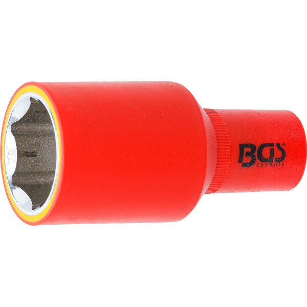 BGS 72080 VDE-Steckschlüssel-Einsatz Sechskant | Antrieb Innenvierkant 12,5 mm (1/2") | SW 30 mm