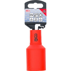 BGS 72080 VDE-Steckschlüssel-Einsatz Sechskant | Antrieb Innenvierkant 12,5 mm (1/2") | SW 30 mm