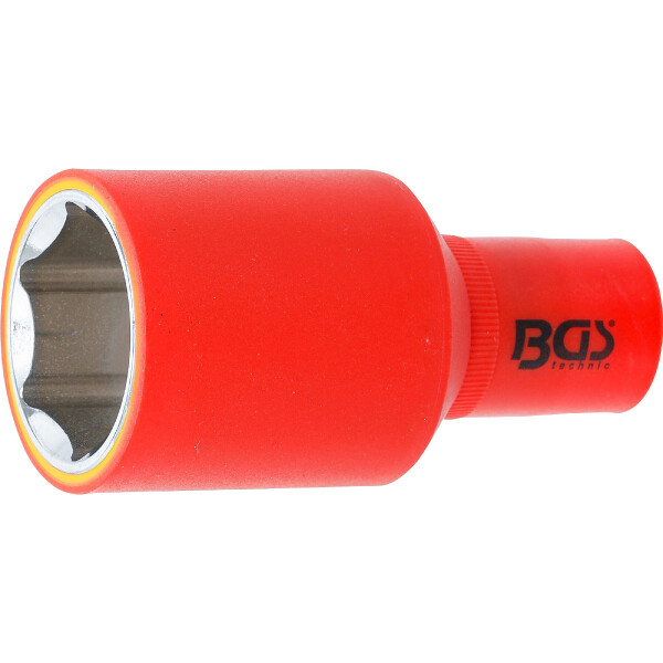 BGS 72082 VDE-Steckschlüssel-Einsatz Sechskant | Antrieb Innenvierkant 12,5 mm (1/2") | SW 32 mm