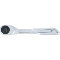 BGS 72085 Umschaltknarre | extra flach | feinverzahnt | Abtrieb Außenvierkant 6,3 mm (1/4")
