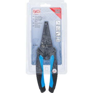 BGS 72095 Kabel-Abisolier- und Crimpzange | 210 mm