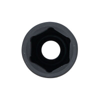 BGS 7222 Kraft-Steckschlüssel-Einsatz Sechskant, tief | Antrieb Innenvierkant 12,5 mm (1/2") | SW 22 mm