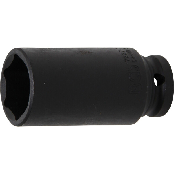 BGS 7227 Kraft-Steckschlüssel-Einsatz Sechskant, tief | Antrieb Innenvierkant 12,5 mm (1/2") | SW 27 mm