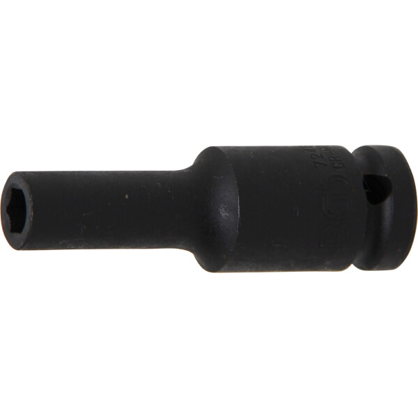 BGS 7248 Kraft-Steckschlüssel-Einsatz Sechskant, tief | Antrieb Innenvierkant 12,5 mm (1/2") | SW 8 mm