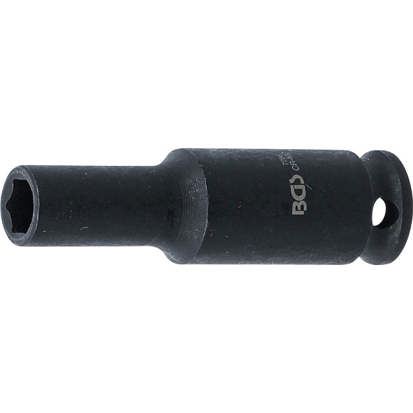 BGS 7266 Kraft-Steckschlüssel-Einsatz Sechskant, tief | Antrieb Innenvierkant 6,3 mm (1/4") | SW 6 mm