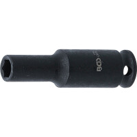 BGS 7266 Kraft-Steckschlüssel-Einsatz Sechskant, tief | Antrieb Innenvierkant 6,3 mm (1/4") | SW 6 mm