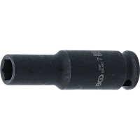 BGS 7267 Kraft-Steckschlüssel-Einsatz Sechskant, tief | Antrieb Innenvierkant 6,3 mm (1/4") | SW 7 mm