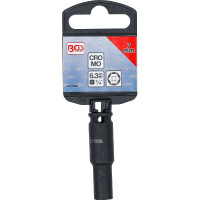 BGS 7267 Kraft-Steckschlüssel-Einsatz Sechskant, tief | Antrieb Innenvierkant 6,3 mm (1/4") | SW 7 mm