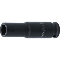 BGS 7268 Kraft-Steckschlüssel-Einsatz Sechskant, tief | Antrieb Innenvierkant 6,3 mm (1/4") | SW 8 mm