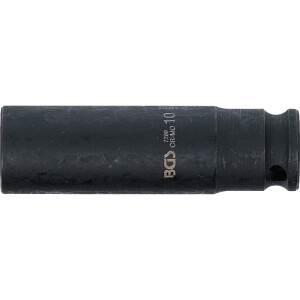 BGS 7269 Kraft-Steckschlüssel-Einsatz Sechskant, tief | Antrieb Innenvierkant 6,3 mm (1/4") | SW 10 mm