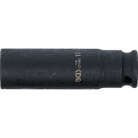 BGS 7269 Kraft-Steckschlüssel-Einsatz Sechskant, tief | Antrieb Innenvierkant 6,3 mm (1/4") | SW 10 mm