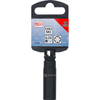 BGS 7269 Kraft-Steckschlüssel-Einsatz Sechskant, tief | Antrieb Innenvierkant 6,3 mm (1/4") | SW 10 mm