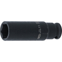BGS 7270 Kraft-Steckschlüssel-Einsatz Sechskant, tief | Antrieb Innenvierkant 6,3 mm (1/4") | SW 11 mm