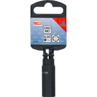 BGS 7270 Kraft-Steckschlüssel-Einsatz Sechskant, tief | Antrieb Innenvierkant 6,3 mm (1/4") | SW 11 mm