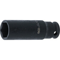 BGS 7271 Kraft-Steckschlüssel-Einsatz Sechskant, tief | Antrieb Innenvierkant 6,3 mm (1/4") | SW 12 mm