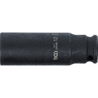 BGS 7271 Kraft-Steckschlüssel-Einsatz Sechskant, tief | Antrieb Innenvierkant 6,3 mm (1/4") | SW 12 mm