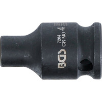 BGS 7284 Kraft-Steckschlüssel-Einsatz Sechskant | Antrieb Innenvierkant 6,3 mm (1/4") | SW 4 mm