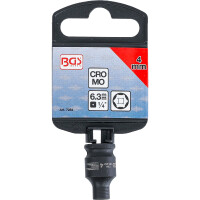 BGS 7284 Kraft-Steckschlüssel-Einsatz Sechskant | Antrieb Innenvierkant 6,3 mm (1/4") | SW 4 mm